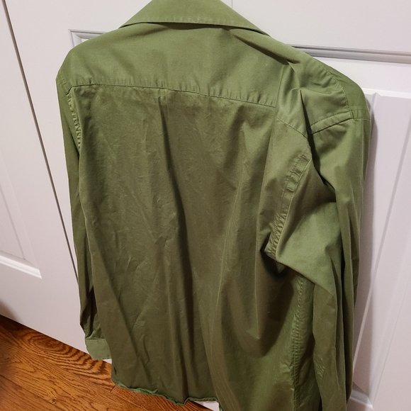 🌟2/$15  Le Chateau Men's Green Long Sleeve Dress Shirt - Picture 3 of 4